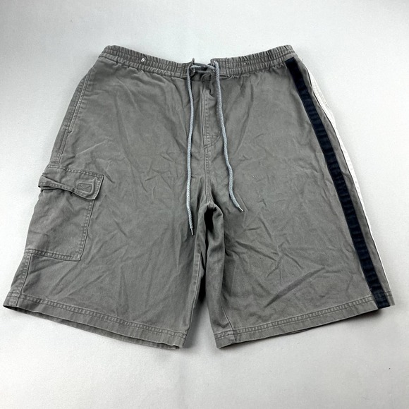 Vintage Anchor Blue Cargo Shorts Mens Medium Brown Chino Board Surf Skater 90s - Picture 1 of 14